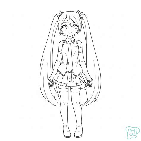 Miku Coloring Pages