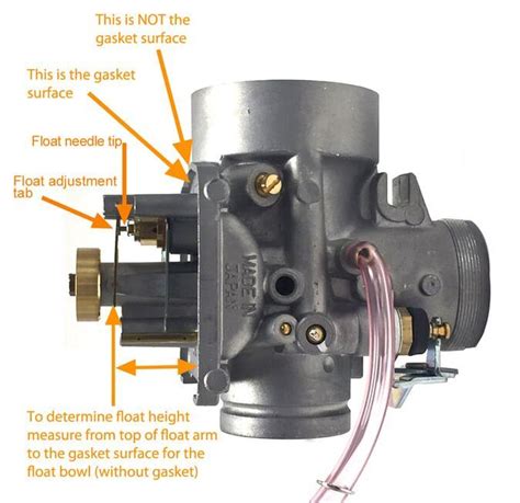 Mikuni bst 40 float adjustment.  Invert the carburetor and .  Is that norm...