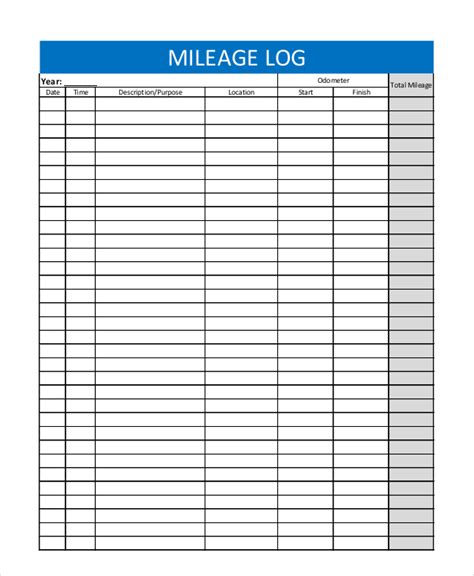 Mileage Tracker Sheet FREE 20+ Sample Tracking Forms in PDF MS Word