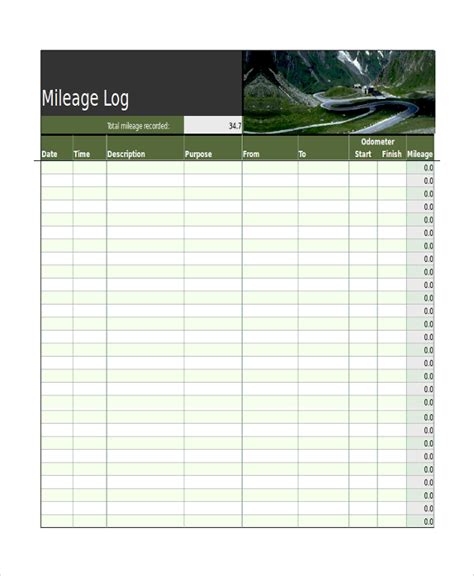 Mileage Tracker Template Excel Collection