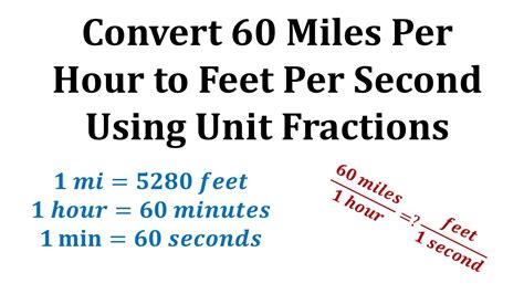 Miles Per Hour to Feet Per Second Calculator