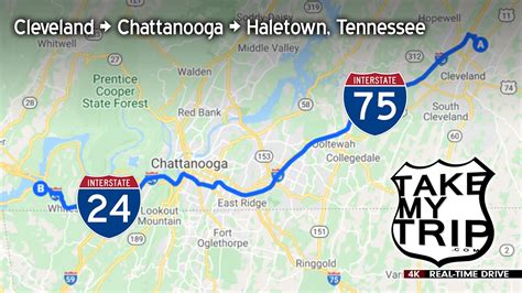The total driving distance from Indianapolis, IN to Chattanooga, TN i