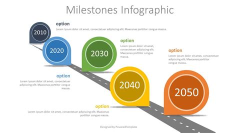 Milestones Concept Infographics Free Presentation Template for Google Slides and PowerPoint