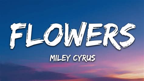 Miley Cyrus - Flowers lyrics + Polish translation