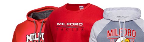 Milford High School Eagles Apparel Store Prep Sportswear