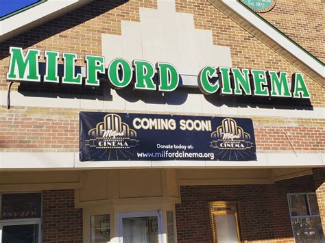 Milford cinema. Feb 16, 2024 · A community staple, the Milford Independent Cinema in downtown Milford, is announcing that they're in need of community help amid financial woes. By: Sarah Michals , Jon Austin Posted at 6:10 PM ... 