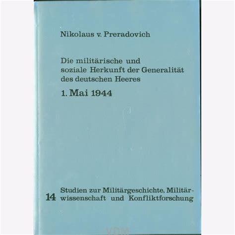 Militärische und soziale herkunft der generalität des deutschen heeres. - Cce edition social science 8 frank guide book.