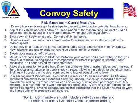 Military Convoy Safety Brief.doc - Sample Military Convoy...