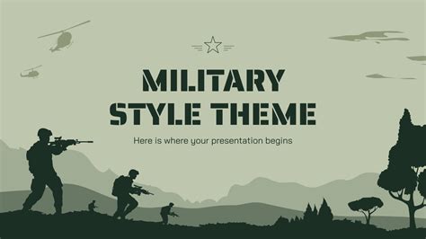 Military Template For Powerpoint And Google Slides