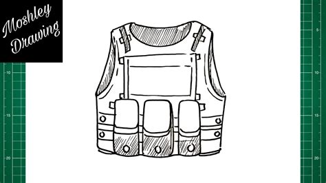 Military Vest Drawing