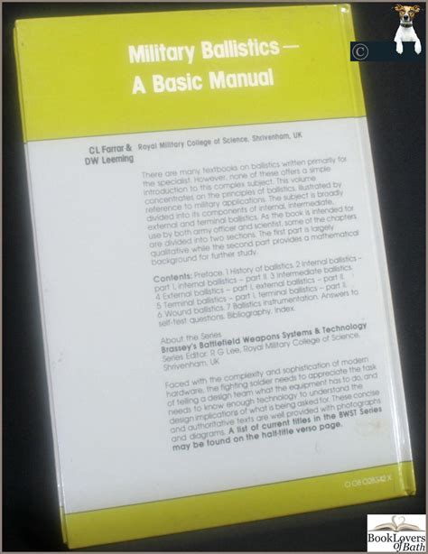 Military ballistics a basic manual indice. - Marantz cd6003 cd player service manual download.