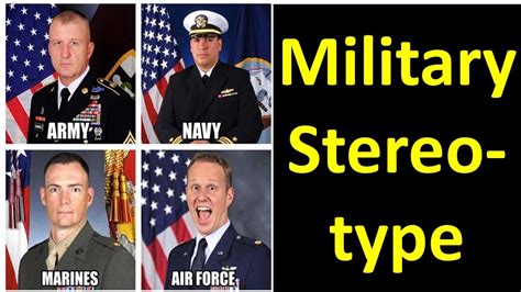 Military branch stereotypes reddit.  The US military is a complex and d...