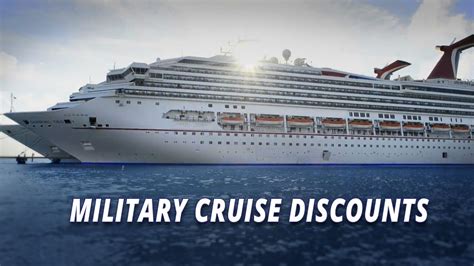 Military discount cruises. Military discounts on all cruises for active, retired and veterans! Skip to content. A military family-owned company since 2001 700+ recent . reviews. over 50,000 past customers. 275,000 Facebook followers. Military Cruise Deals Discounts on All Cruises. US Toll Free: 866-964-5482. 