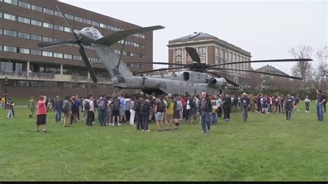 Military helicopter visits RPI campus