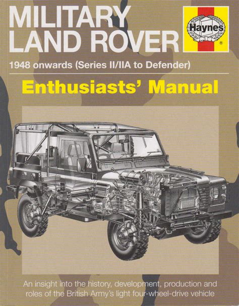 Military land rover 1948 onwards series iiiia to defender enthusiasts manual. - Student solutions manual to accompany concepts of modern physics.