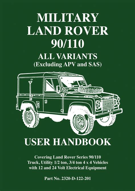 Military land rover 90110 all variants excluding apv and sas user handbook. - Suzuki lt 250 r 1988 1992 service repair workshop manual.