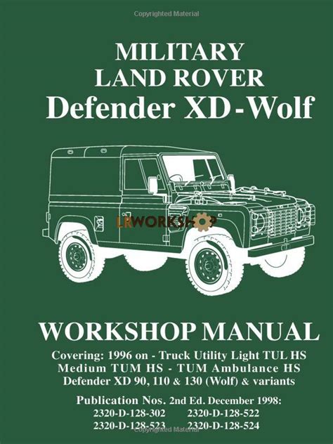 Military land rover defender xd wolf workshop manual. - Der presbyter johannes in sage und geschichte.