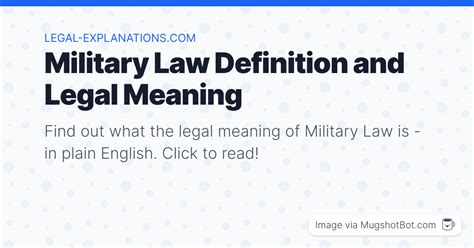 Military law - definition of military law by The Free Dictionary