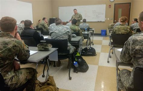The advance course classes require permission of the Professor of Military Science for non-cadets and is restricted to classroom activities only. The basic course emphasizes practical leadership techniques and management concepts that apply equally in both military organizations and private industry.. 