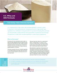 Milk Permeate ThinkUSAdairy by the U.S. Dairy Export Council