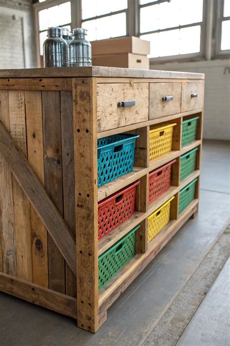 Milk crate dresser. .  ...