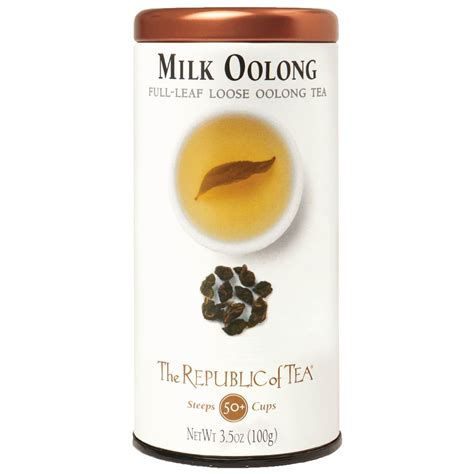 Milk oolong. Tiesta Tea - Milk Oolong Tea, Loose Leaf Oolong Tea, Medium Caffeine, Hot & Iced Tea, 4 oz Tin - 50 Cups, Single Origin Premium Oolong Loose Leaf Tea from China, 100% Pure Unblended 4.0 out of 5 stars 55 