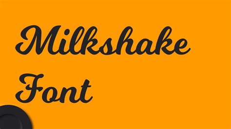 MilkShake Download Font