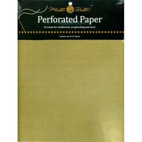 Mill Hill Perforated Paper - Metallic Gold - 123Stitch