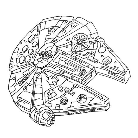 Millenium Falcon Coloring Page