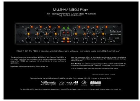 Millennia nseq 2 manual universal audio. - De geschiedenis van het astronomisch kunstuurwerk.