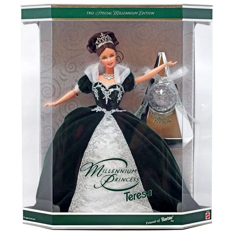 The 1999 Millennium Princess Barbie doll had an original retail price of $39.95 when she was introduced. She must have been greatly overproduced, as she is selling now everyday for under $20 in some cases. The African American and Teresa versions are slightly higher - but not much. See 1999 Millennium Princess Barbie on eBay and Amazon.. 