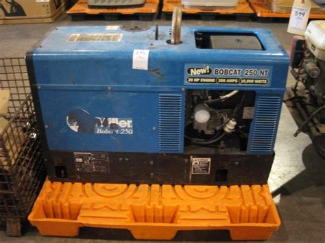Welding Machines & Equipment For Sale Buy and sell unused and used Welders at IronPlanet. While welding is the act of fusing materials together, usually aluminum, brass, steel, ... 2012 Miller Bobcat 250 NTLP 250 A Mobile Stick Engine Driven Welder. Meter: 1,526 hrs. Maine (754 mi away) Online Auction. US $1,000. Oct 19. Watching. Add to …. 