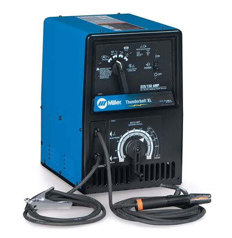 Re: Miller Thunderbolt 225 xl The Thunderbolt is a good stick machine but it doesn't have any tig functions whatsoever. You can tig with it with an air cooled torch with gas valve.. 