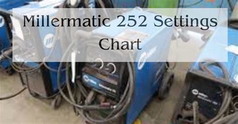 Millermatic 252 Setting Chart