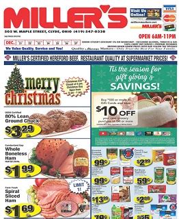 Find Miller’s weekly ads, circulars and flyers. This week Miller’s ad best deals, shopping coupons and grocery discounts. If your are headed to your local Miller’s store don’t forget to check your cash back apps (Ibotta, Checkout 51 or Shopmium) for any matching deals that you might like.. 