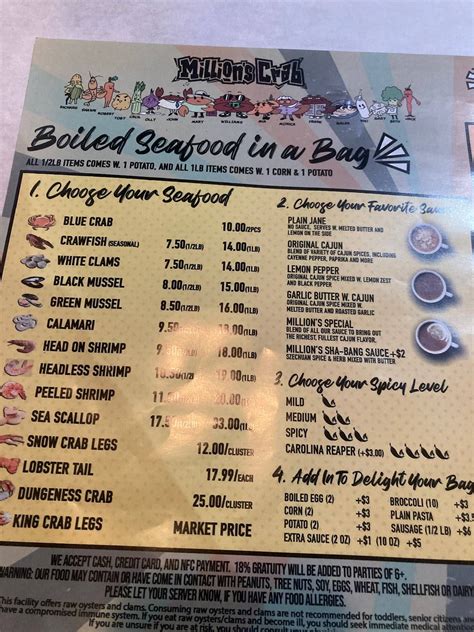 Million's crab maplewood menu. Best Dining in Maplewood, Minnesota: See 997 Tripadvisor traveler reviews of 65 Maplewood restaurants and search by cuisine, price, location, and more. 