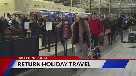 Millions boarding flights ahead returning holiday travel week