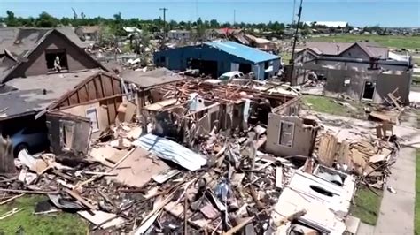 Millions remain under severe storm threat as one Texas town digs out after a deadly tornado