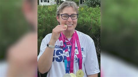 Millstadt welcomes home Special Olympian who won four gold medals
