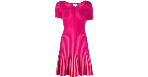 Milly Striped Mini Dress - Pink Dresses, Clothing - WM661660