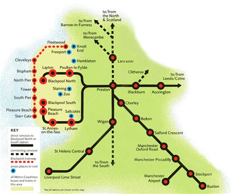 Milnrow to Blackpool - 4 ways to travel via train, bus, and line 125 …