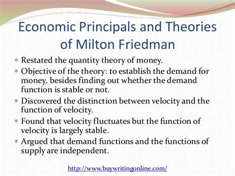 Milton friedman theory