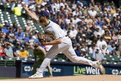 Milwaukee Brewers place right-hander Adrian Houser on the 15-day IL with elbow stiffness
