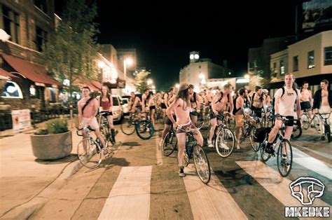 Milwaukee naked bike. Emma Krupp. Thursday May 18 2023. The World Naked Bike Ride returns in June for a joy-filled and nearly-nude cruise throughout the streets of Chicago. The annual event is designed to support body ... 