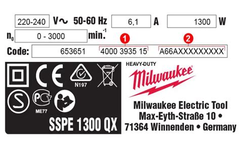 Milwaukee serial number worn off.  Now I just put a layer of packing tap...