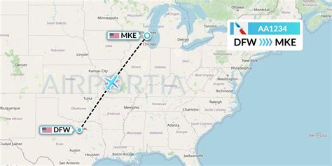  Milwaukee-Mitchell (MKE) has 4 outbound flights to Dallas/Fort Worth per day, on average, offered by 5 airlines. The Milwaukee airport is a quick 6.4 mi trip from the center of the city, but be sure to give yourself enough time to get to the airport before your departure. . 