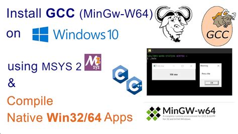 MinGW und GCC auf Windows 10 installieren - YouTube