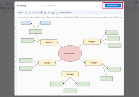 Mind Map Template Google Docs TemplateDose