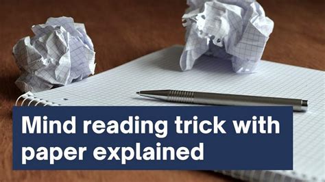 Mind reading trick with paper explained (Tutorial included)