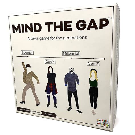 Mind the Gap A Generational Trivia Game by SolidRoots LLC in 2021